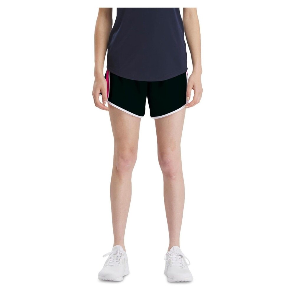 Reebok Womens XL Black Pink Identity Training Woven Athletic Shorts NWT BM85